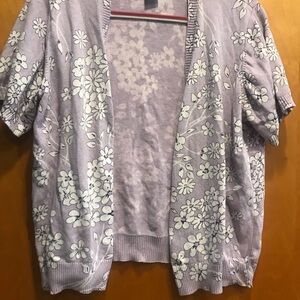 Floral Lavender Cardigan